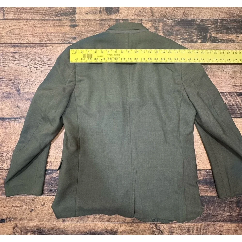 Vintage Tweed‎ Sport Coat LlMens Green Wool Herringbone Luke Winslow King Folk